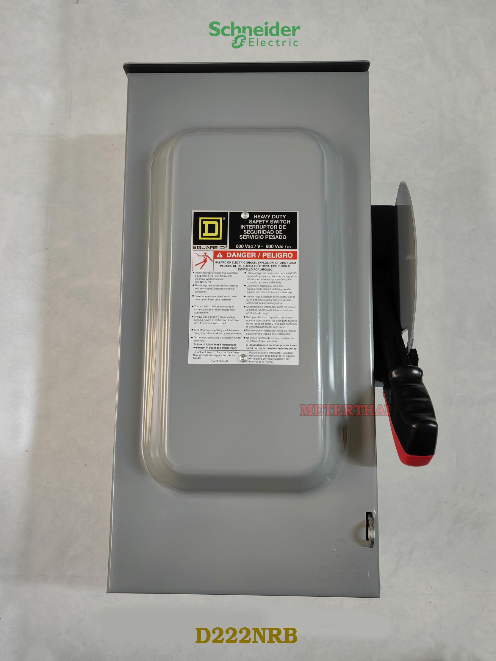 Schneider Electric D222NRB Safety Switch 2P 60A 240V