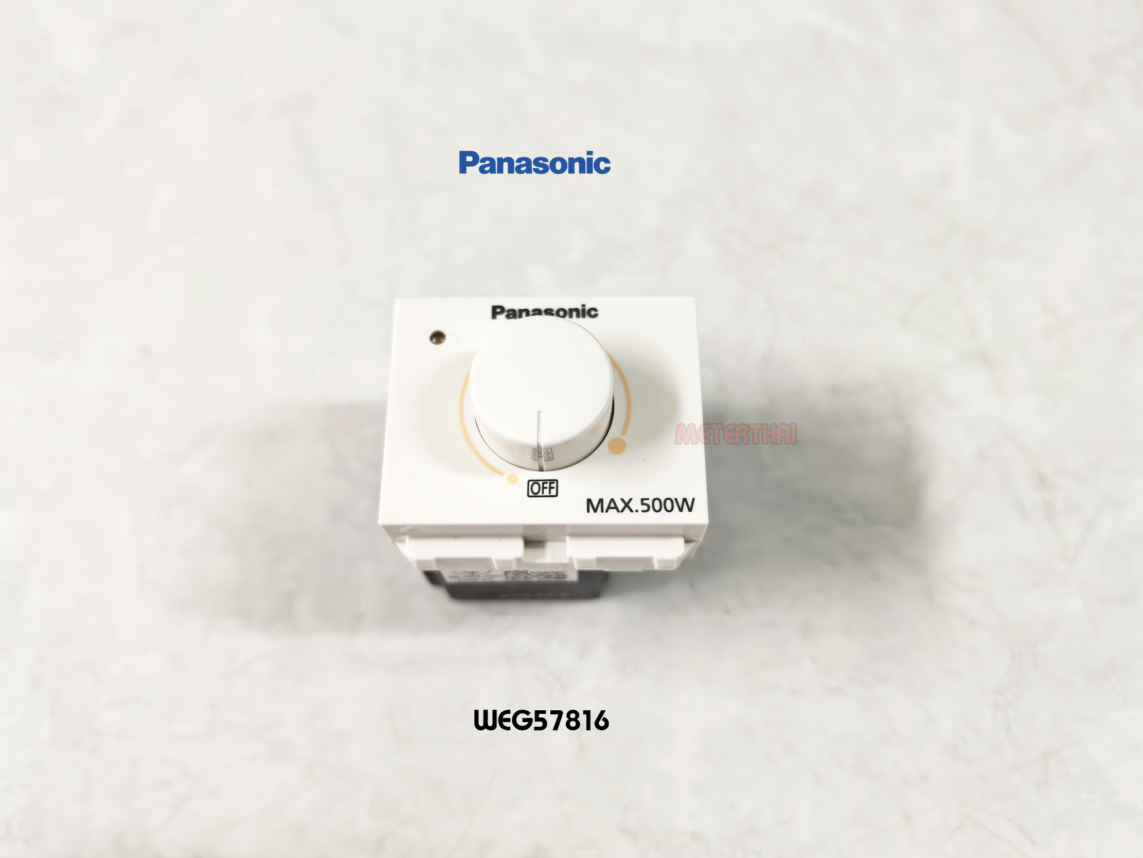 PANASONIC WEG57816 Dimmer สวิทซ์หรี่ไฟ 500W ดิมเมอร์สีขาว